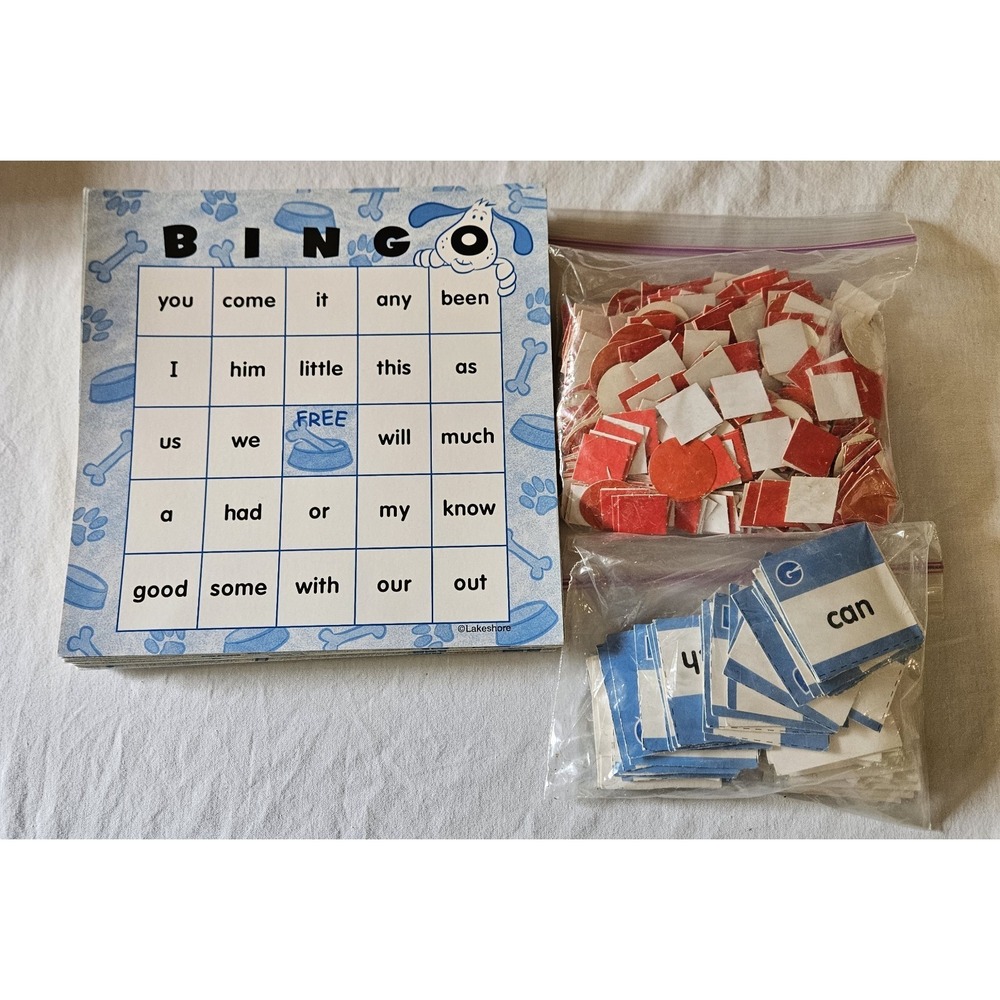 Lakeshore Learning Sight Word Bingo Game Set 10+ Cards Homeschool Classroom
